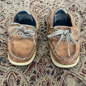 Boys toddler Sperry lanyard boat shoes